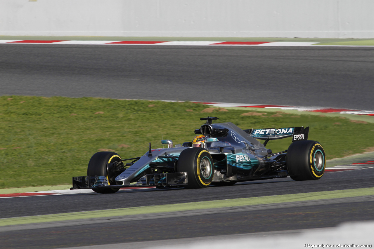 TEST F1 BARCELLONA 27 FEBBRAIO, 27.02.2017 - Lewis Hamilton (GBR) Mercedes AMG F1 W08