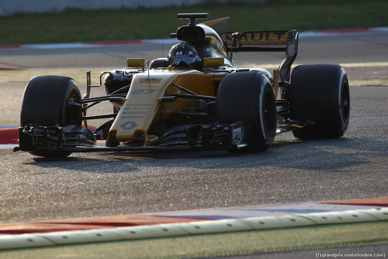 TEST F1 BARCELLONA 27 FEBBRAIO, 27.02.2017 - Nico Hulkenberg (GER) Renault Sport F1 Team RS17