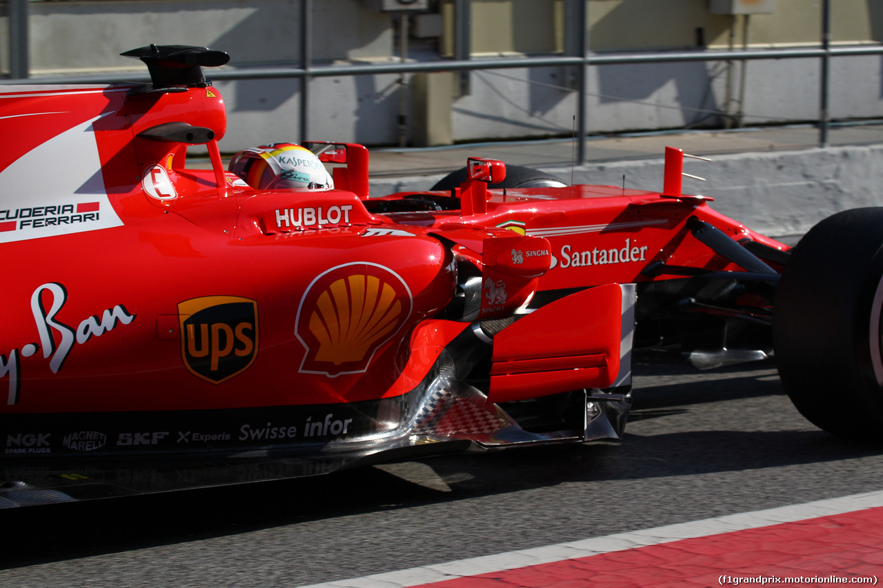 TEST F1 BARCELLONA 27 FEBBRAIO, 27.02.2017 - Sebastian Vettel (GER) Ferrari SF70H