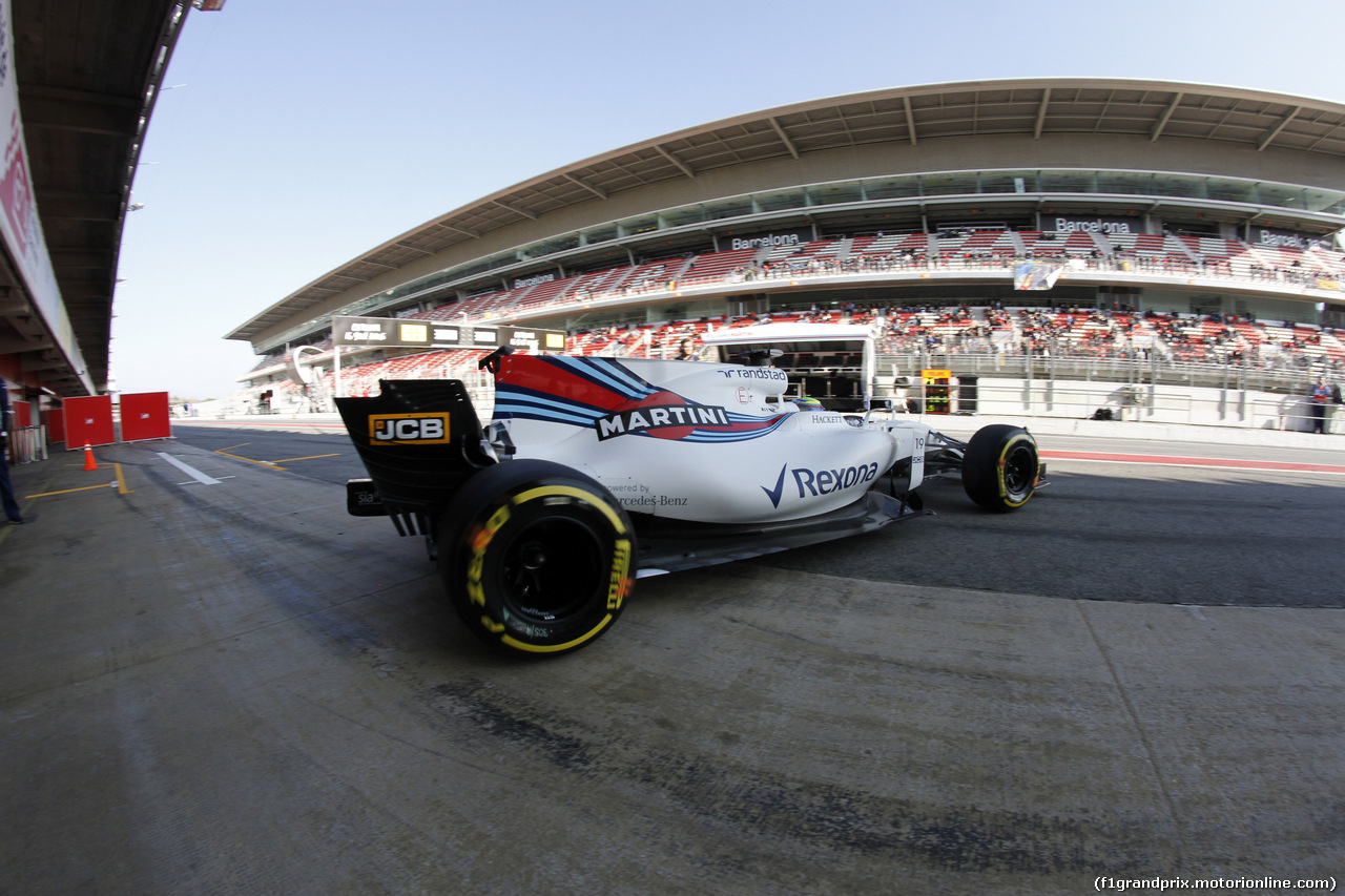 TEST F1 BARCELLONA 27 FEBBRAIO, 27.02.2017 - Felipe Massa (BRA) Williams FW40