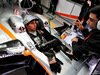 TEST F1 BARCELLONA 27 FEBBRAIO, Sergio Perez (MEX) Sahara Force India F1 VJM10 with Tim Wright (GBR) Sahara Force India F1 Team Gara Engineer.
27.02.2017.