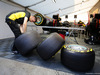 TEST F1 BARCELLONA 27 FEBBRAIO, Pirelli tecnician working on Mercedes AMG F1 tyres.
27.02.2017.