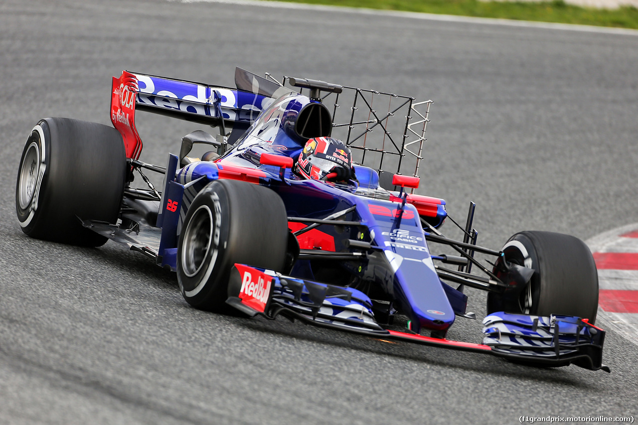 TEST F1 BARCELLONA 28 FEBBRAIO, Daniil Kvyat (RUS) Scuderia Toro Rosso STR12 running sensor equipment.
28.02.2017.
