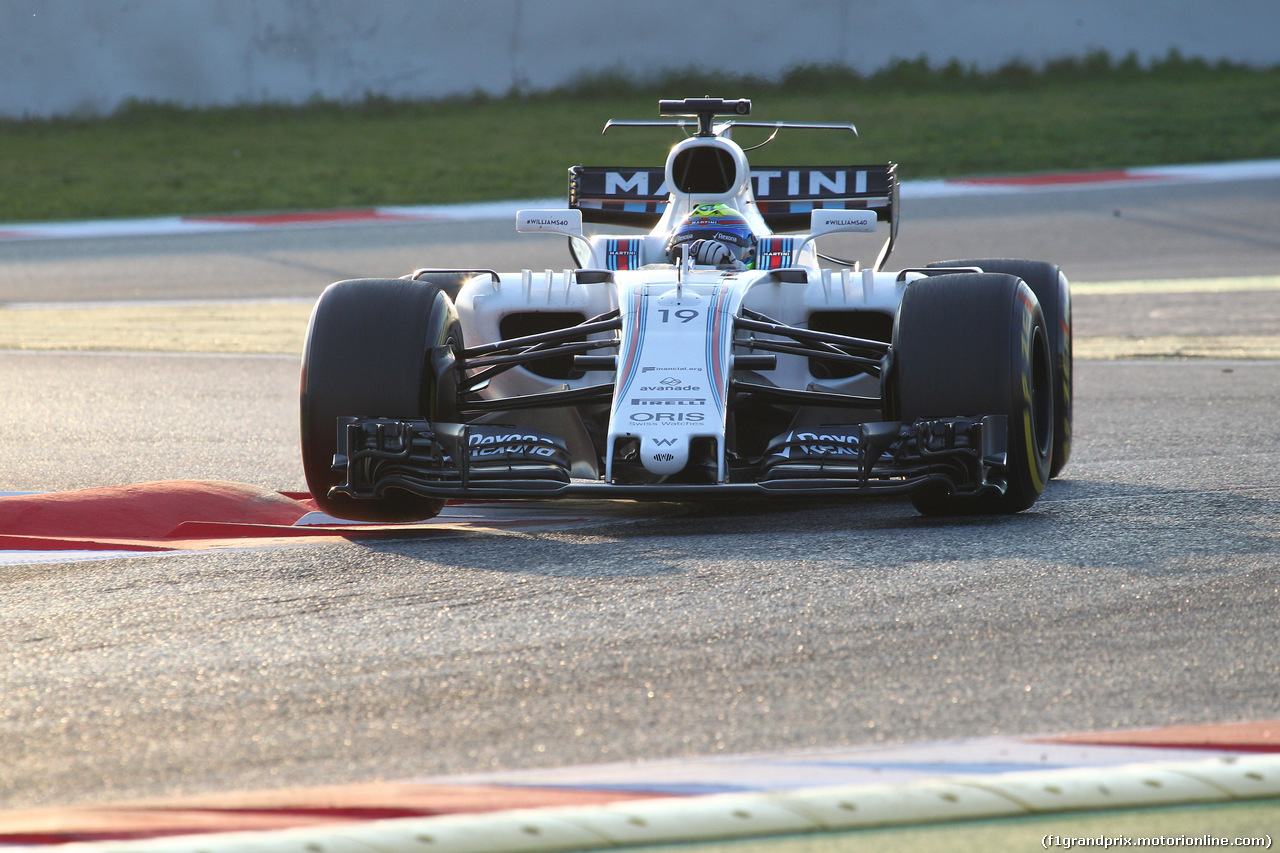 TEST F1 BARCELLONA 28 FEBBRAIO, 27.02.2017 - Felipe Massa (BRA) Williams FW40