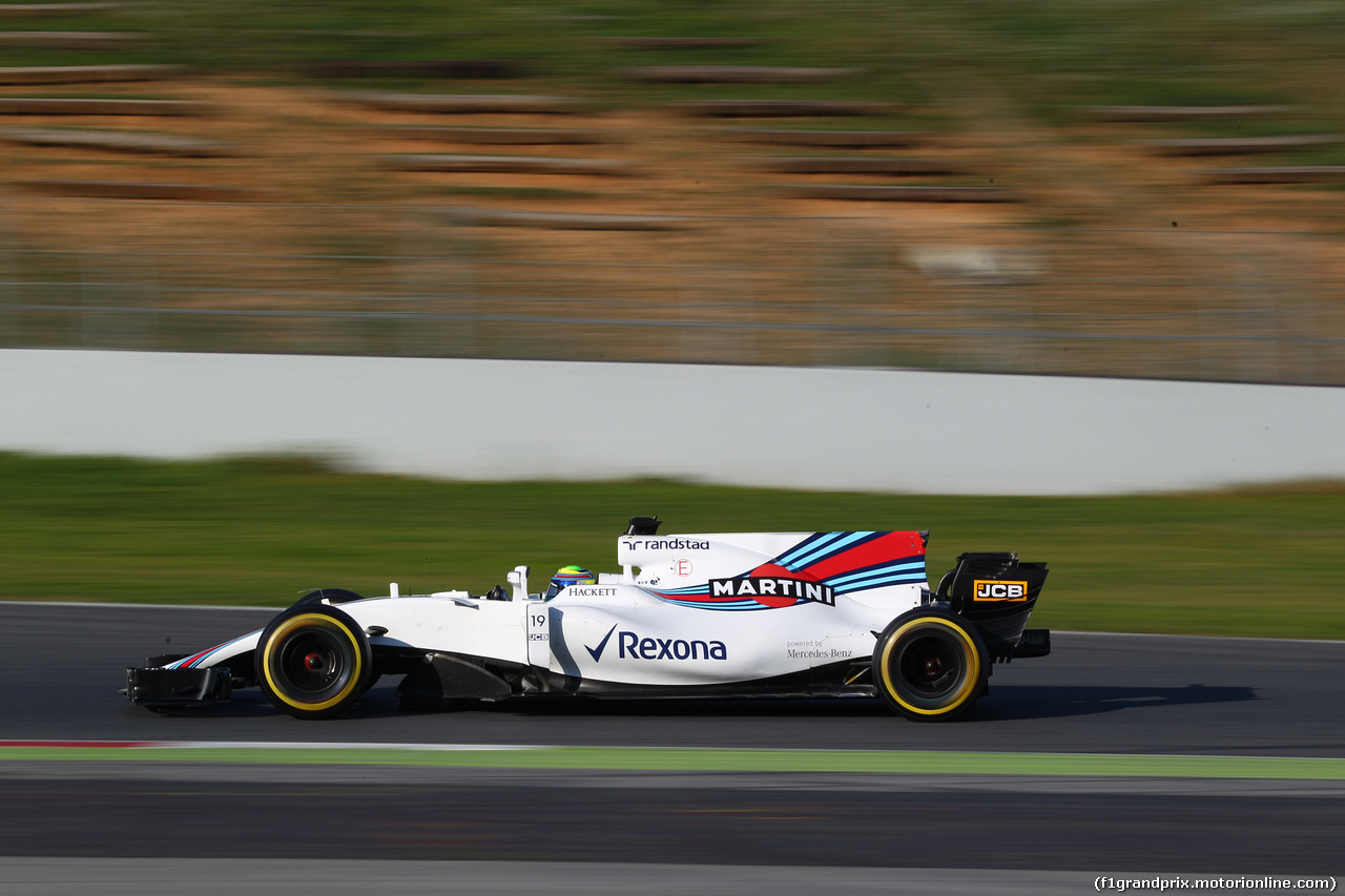 TEST F1 BARCELLONA 28 FEBBRAIO, 27.02.2017 - Felipe Massa (BRA) Williams FW40