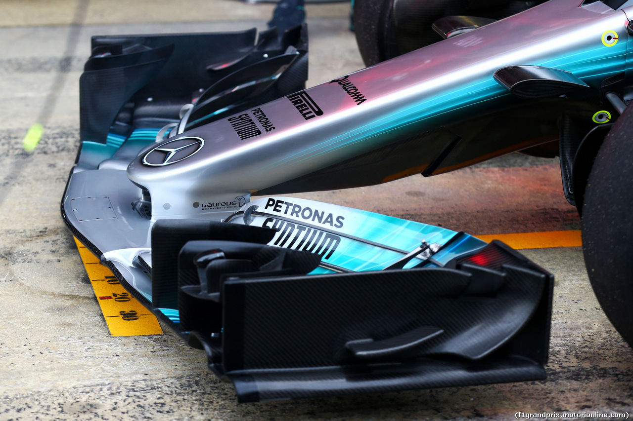 TEST F1 BARCELLONA 28 FEBBRAIO, Mercedes AMG F1 W08 front wing.
28.02.2017.