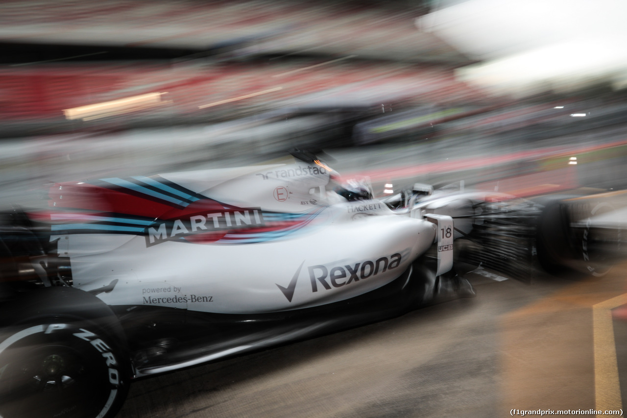 TEST F1 BARCELLONA 28 FEBBRAIO, Lance Stroll (CDN) Williams FW40.
28.02.2017.