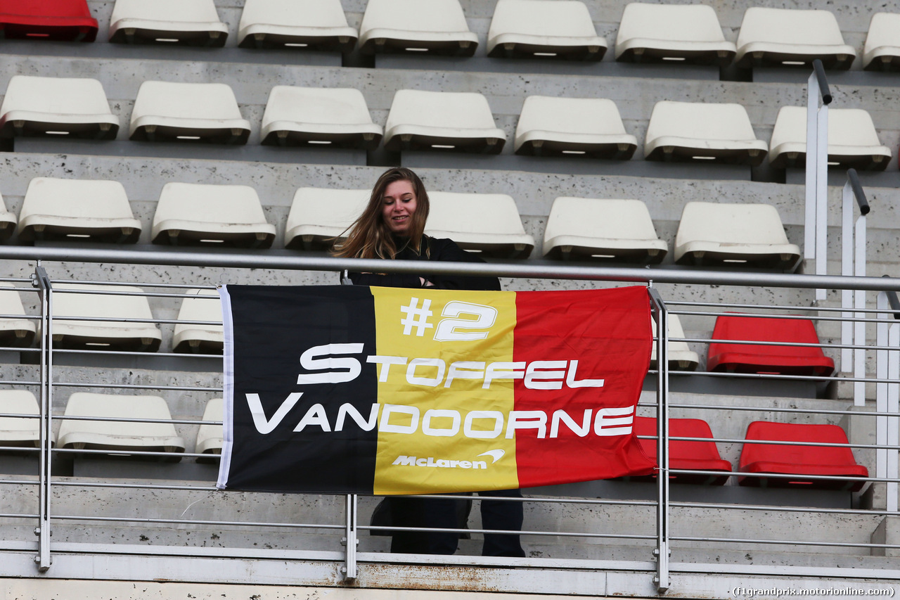 TEST F1 BARCELLONA 28 FEBBRAIO, A Stoffel Vandoorne (BEL) McLaren fan.
28.02.2017.