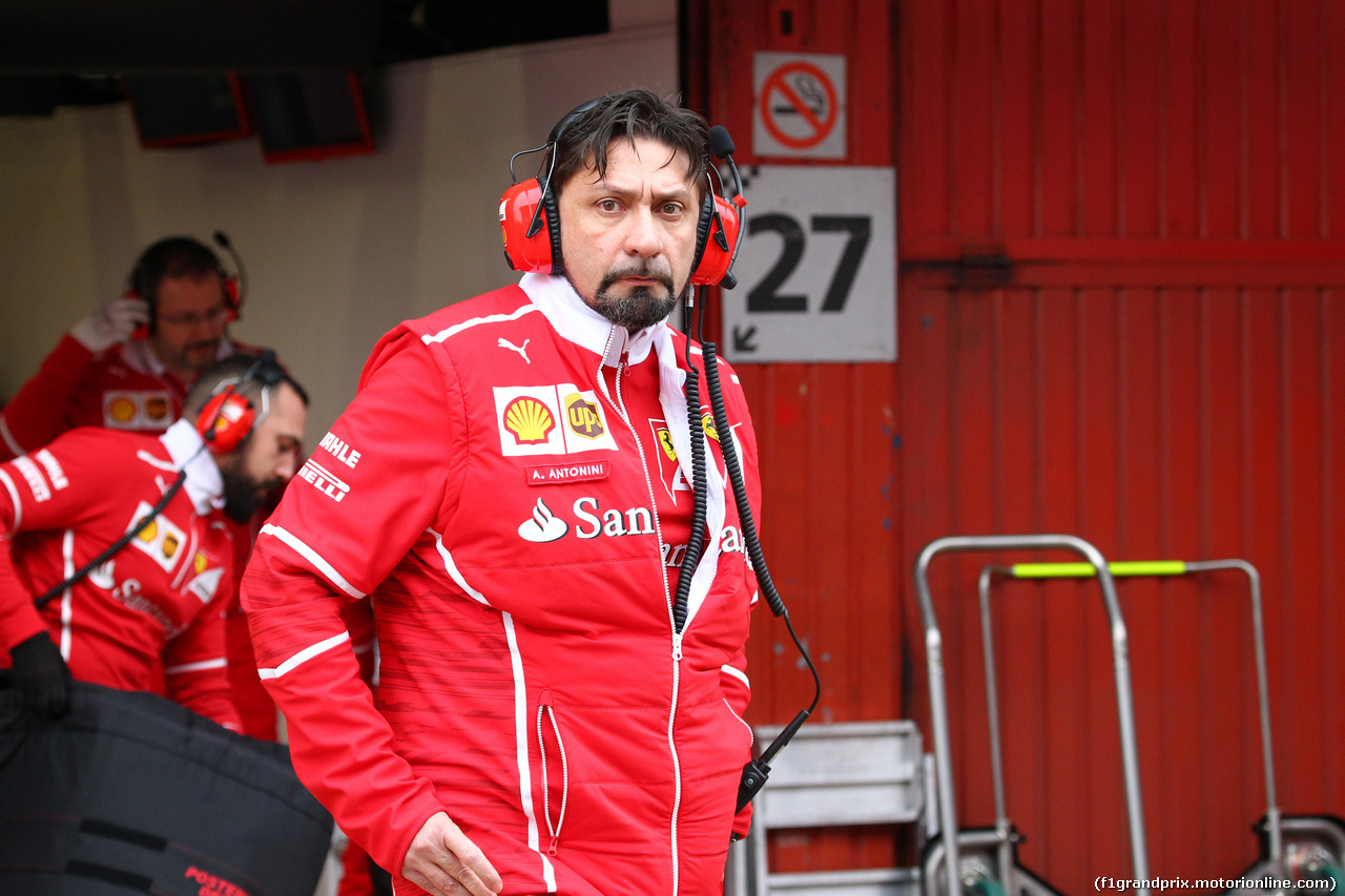 TEST F1 BARCELLONA 28 FEBBRAIO, 28.02.2017 - Alberto Antonini (ITA), Ferrari Press Officer