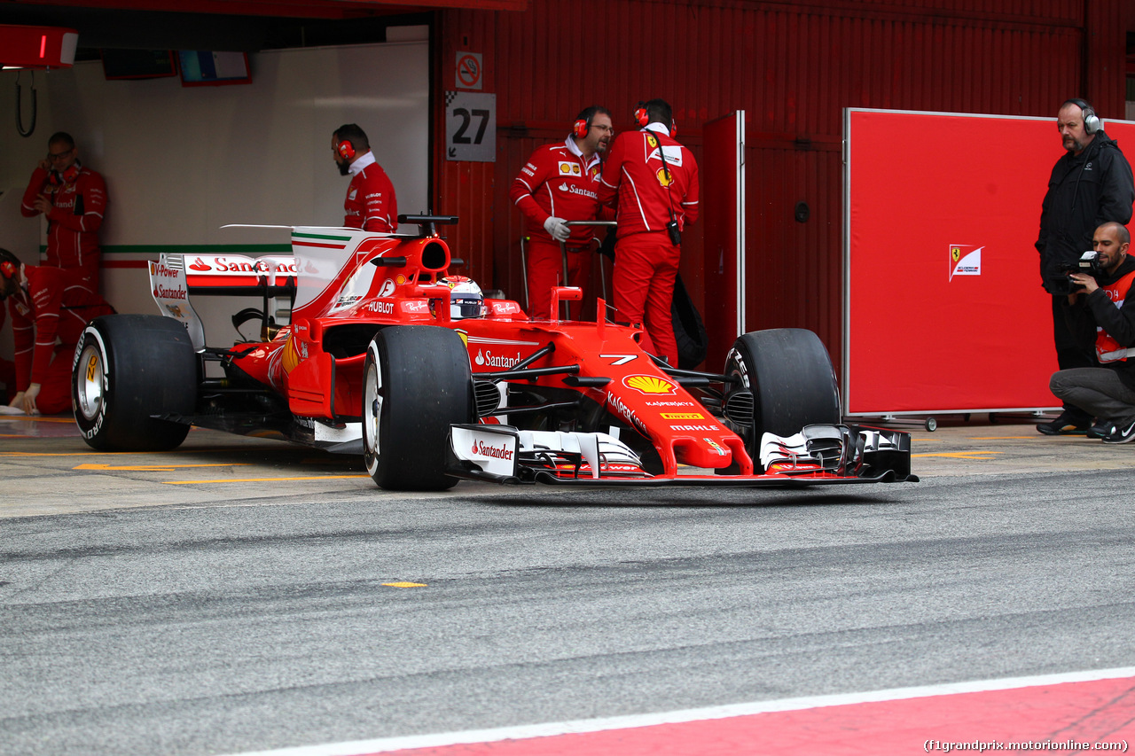 TEST F1 BARCELLONA 28 FEBBRAIO, 28.02.2017 - Kimi Raikkonen (FIN) Ferrari SF70H