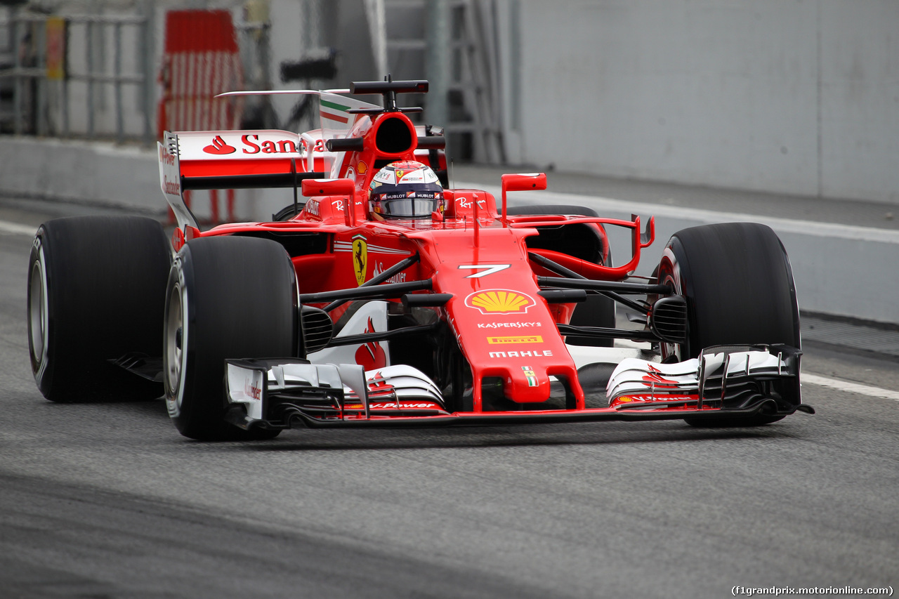 TEST F1 BARCELLONA 28 FEBBRAIO, 28.02.2017 - Kimi Raikkonen (FIN) Ferrari SF70H