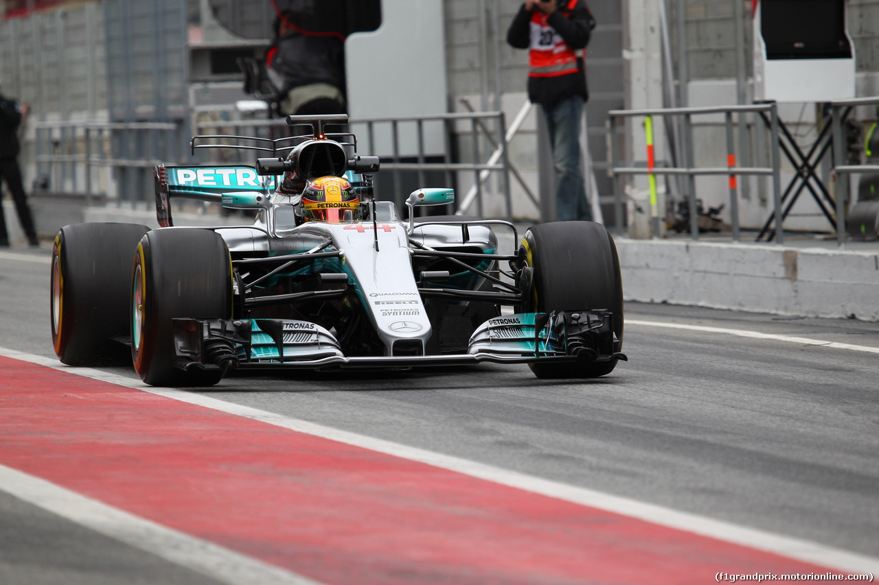 TEST F1 BARCELLONA 28 FEBBRAIO, 28.02.2017 - Lewis Hamilton (GBR) Mercedes AMG F1 W08