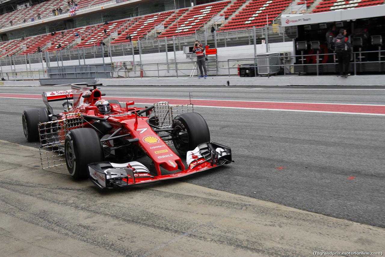 TEST F1 BARCELLONA 28 FEBBRAIO, 28.02.2017 - Kimi Raikkonen (FIN) Ferrari SF70H