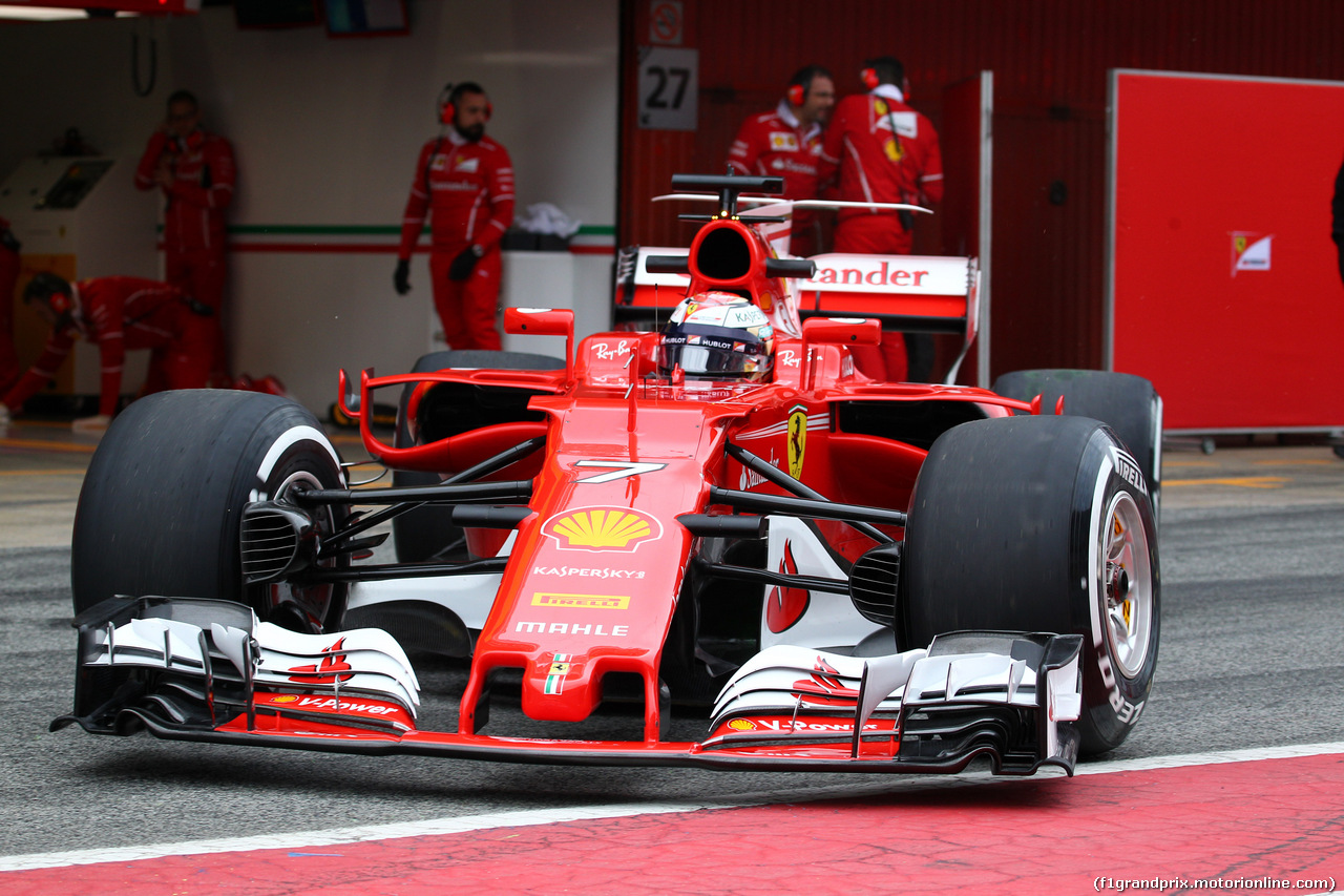 TEST F1 BARCELLONA 28 FEBBRAIO, 28.02.2017 - Kimi Raikkonen (FIN) Ferrari SF70H