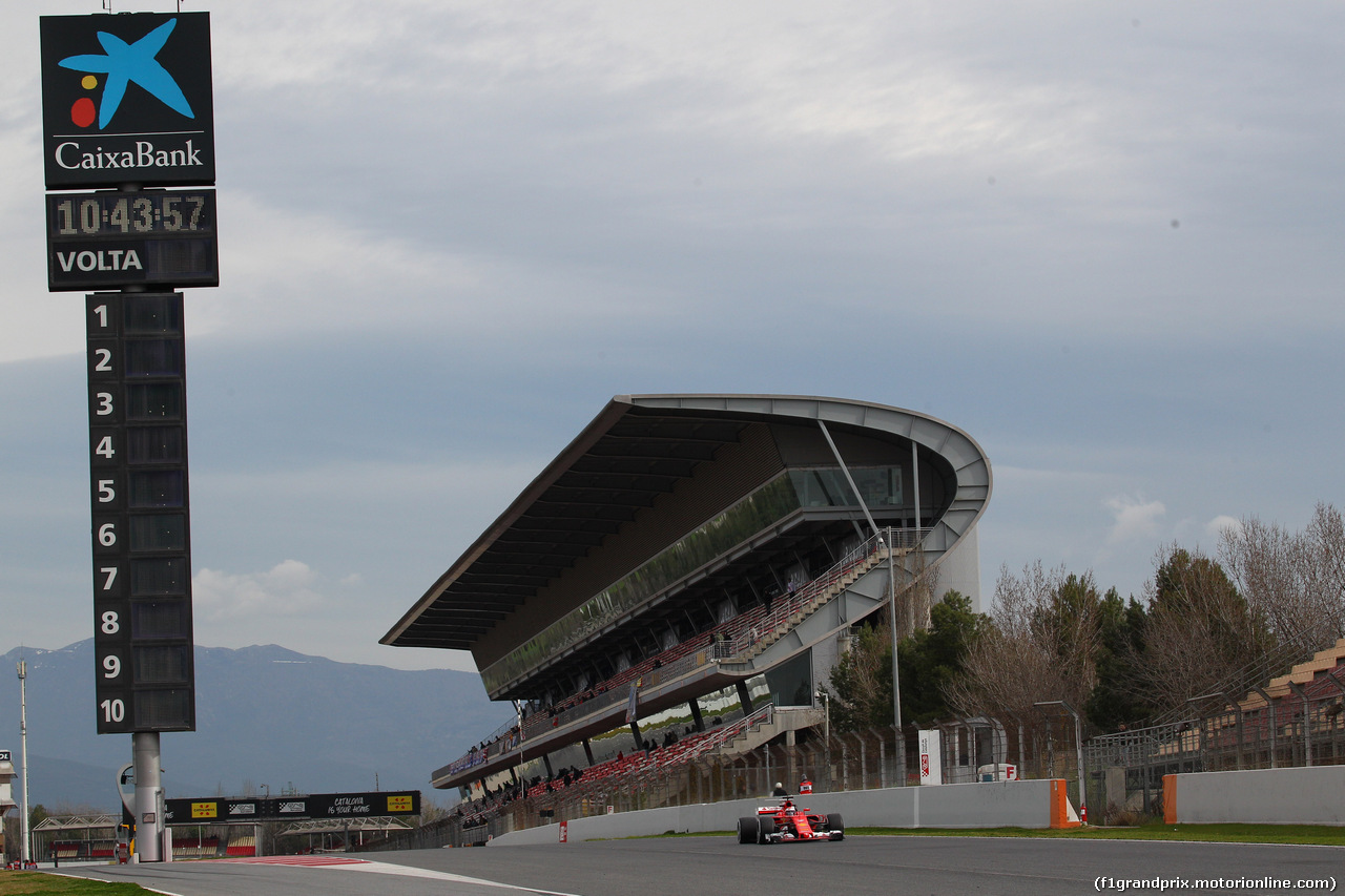 TEST F1 BARCELLONA 28 FEBBRAIO, 28.02.2017 - Kimi Raikkonen (FIN) Ferrari SF70H