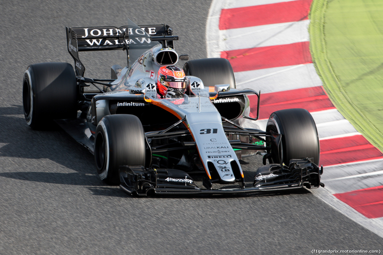 TEST F1 BARCELLONA 28 FEBBRAIO, Esteban Ocon (FRA) Sahara Force India F1 VJM10.
28.02.2017.