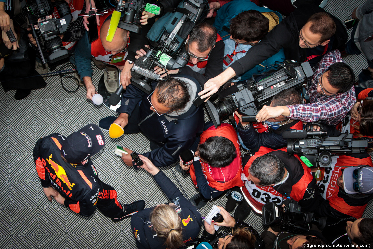TEST F1 BARCELLONA 28 FEBBRAIO, Max Verstappen (NLD) Red Bull Racing with the media.
28.02.2017.