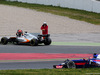 TEST F1 BARCELLONA 28 FEBBRAIO, Esteban Ocon (FRA) Sahara Force India F1 VJM10 stops on the circuit.
28.02.2017.