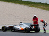 TEST F1 BARCELLONA 28 FEBBRAIO, Esteban Ocon (FRA) Sahara Force India F1 VJM10 stops on the circuit.
28.02.2017.