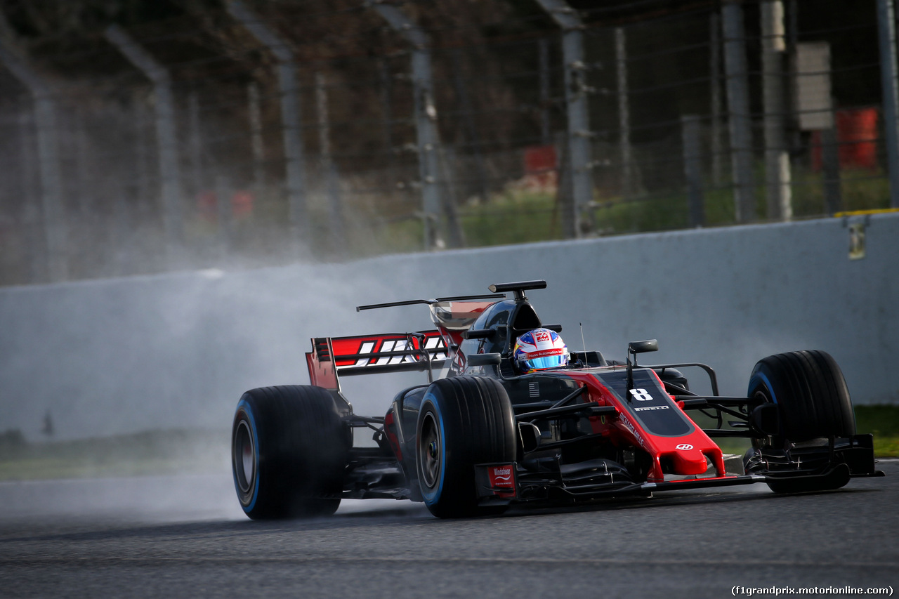 TEST F1 BARCELLONA 2 MARZO, Romain Grosjean (FRA) Haas F1 Team VF-17.
02.03.2017.