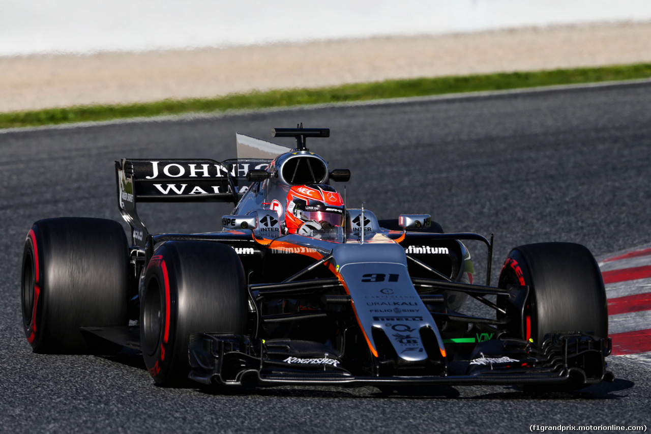 TEST F1 BARCELLONA 7 MARZO, Esteban Ocon (FRA) Sahara Force India F1 VJM10.
07.03.2017.