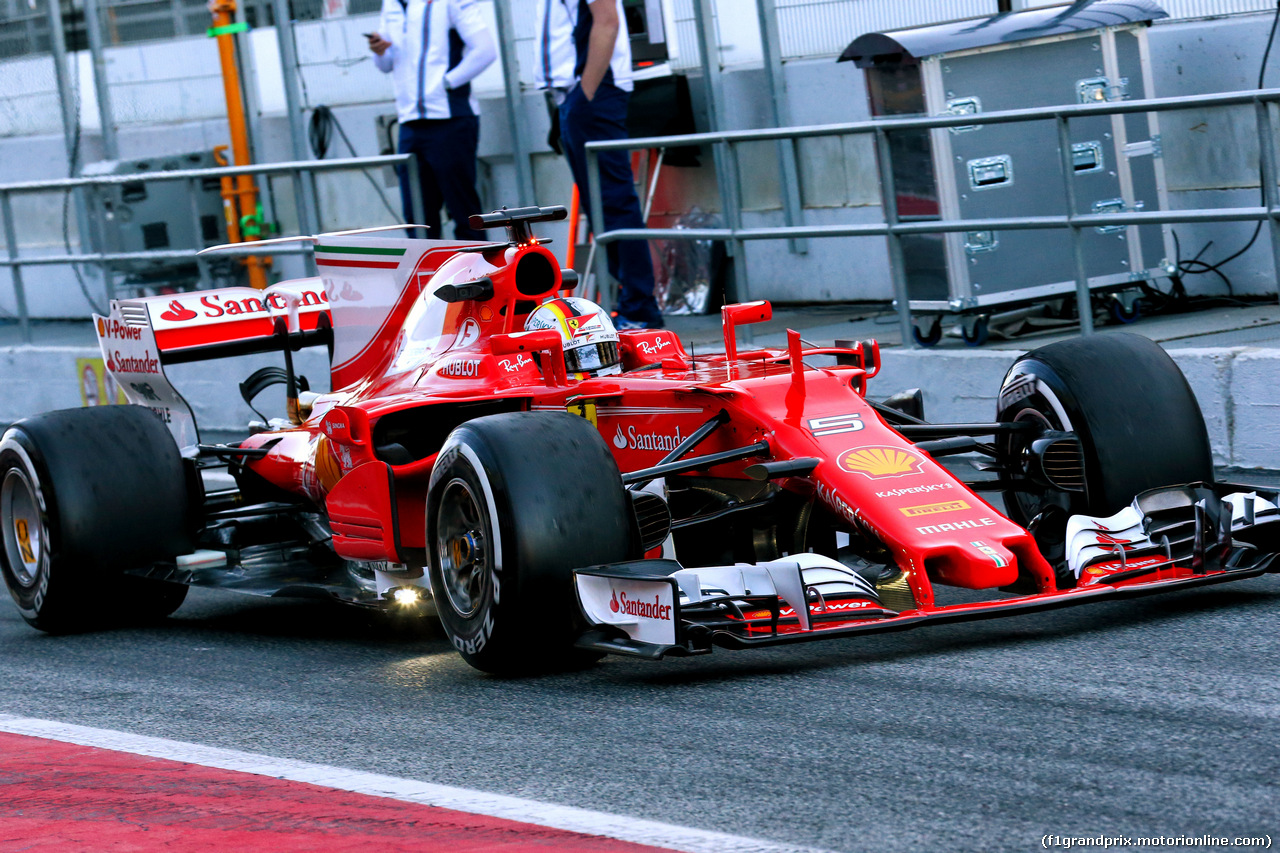 TEST F1 BARCELLONA 7 MARZO, Sebastian Vettel (GER) Ferrari SF70H.
07.03.2017.