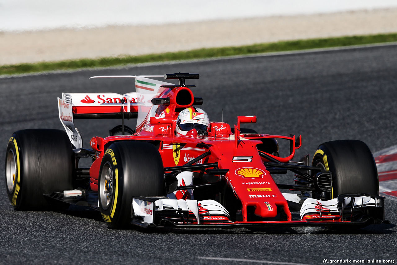 TEST F1 BARCELLONA 7 MARZO, Sebastian Vettel (GER) Ferrari SF70H.
07.03.2017.