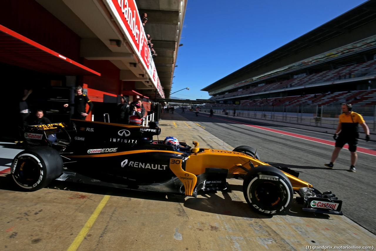 TEST F1 BARCELLONA 7 MARZO, Jolyon Palmer (GBR) Renault Sport F1 Team  
07.03.2017.