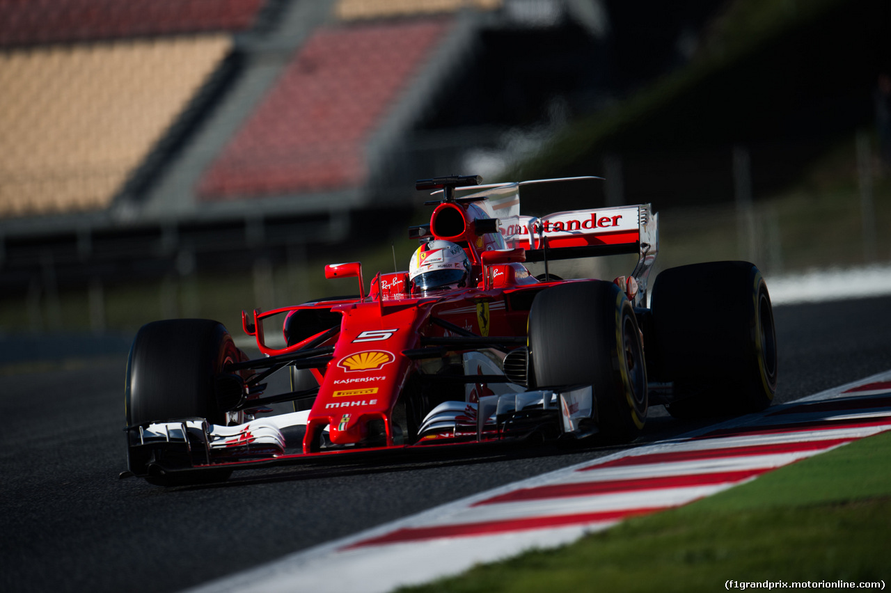 TEST F1 BARCELLONA 7 MARZO, Sebastian Vettel (GER) Ferrari SF70H.
07.03.2017.