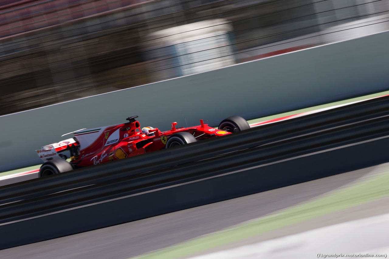 TEST F1 BARCELLONA 7 MARZO, Sebastian Vettel (GER) Ferrari SF70H.
07.03.2017.