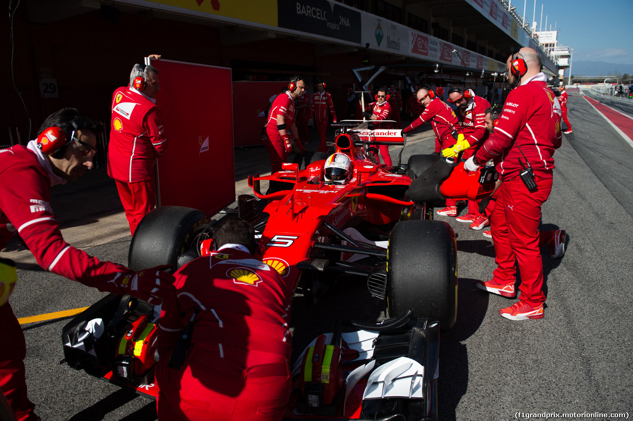 TEST F1 BARCELLONA 7 MARZO, Sebastian Vettel (GER) Ferrari SF70H.
07.03.2017.