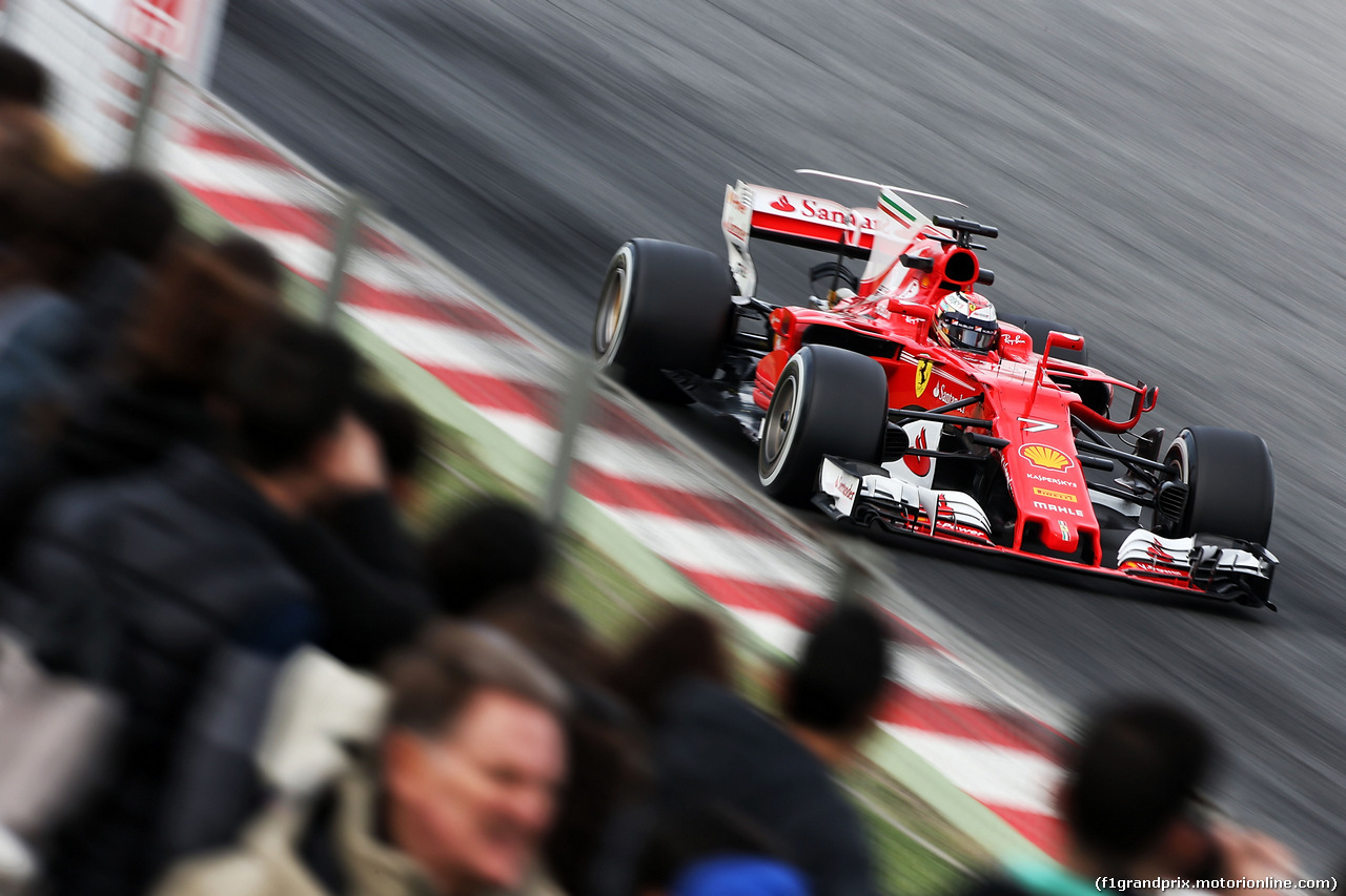 TEST F1 BARCELLONA 8 MARZO, Kimi Raikkonen (FIN) Ferrari SF70H.
08.03.2017.