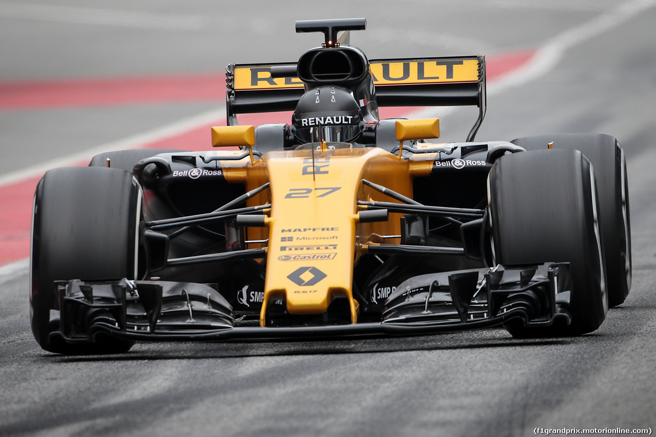 TEST F1 BARCELLONA 8 MARZO, Nico Hulkenberg (GER) Renault Sport F1 Team RS17.
08.03.2017.
