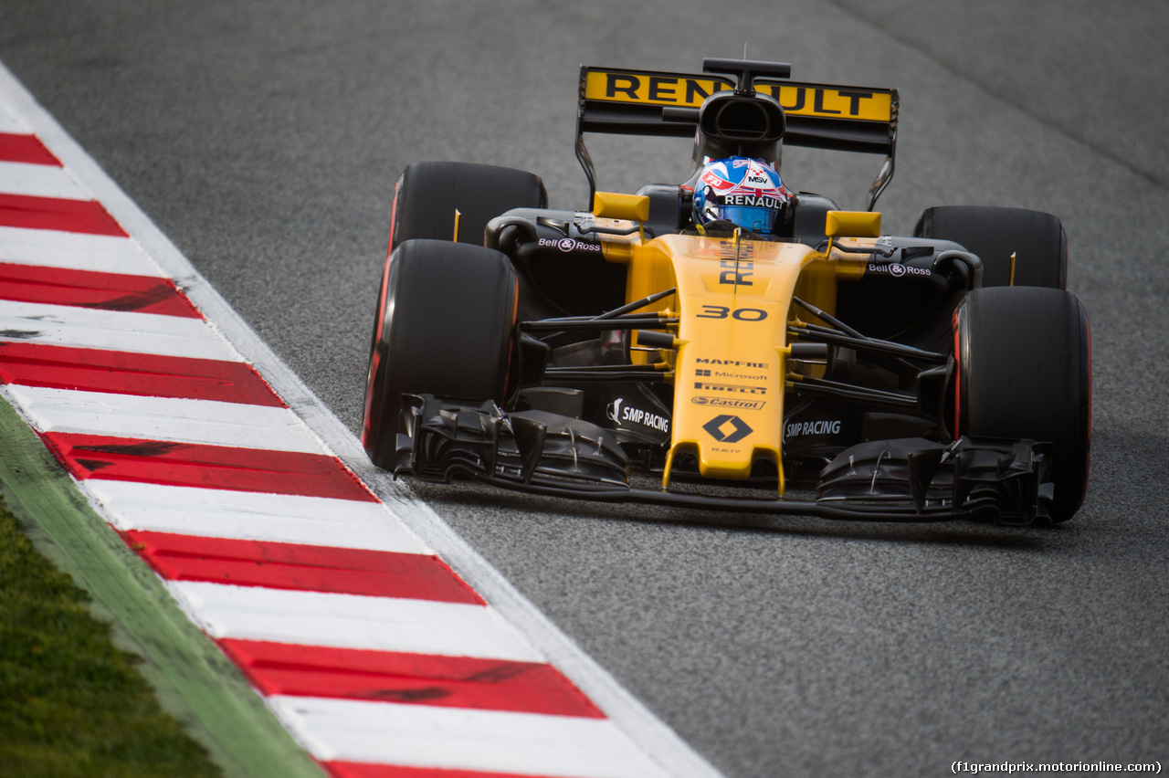TEST F1 BARCELLONA 8 MARZO, Jolyon Palmer (GBR) Renault Sport F1 Team RS17.
08.03.2017.
