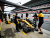 TEST F1 BARCELLONA 8 MARZO, Nico Hulkenberg (GER) Renault Sport F1 Team RS17 in the pits.
08.03.2017.