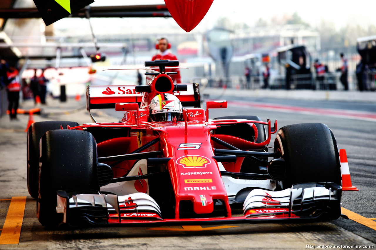 TEST F1 BARCELLONA 9 MARZO, Sebastian Vettel (GER) Ferrari SF70H.
09.03.2017.