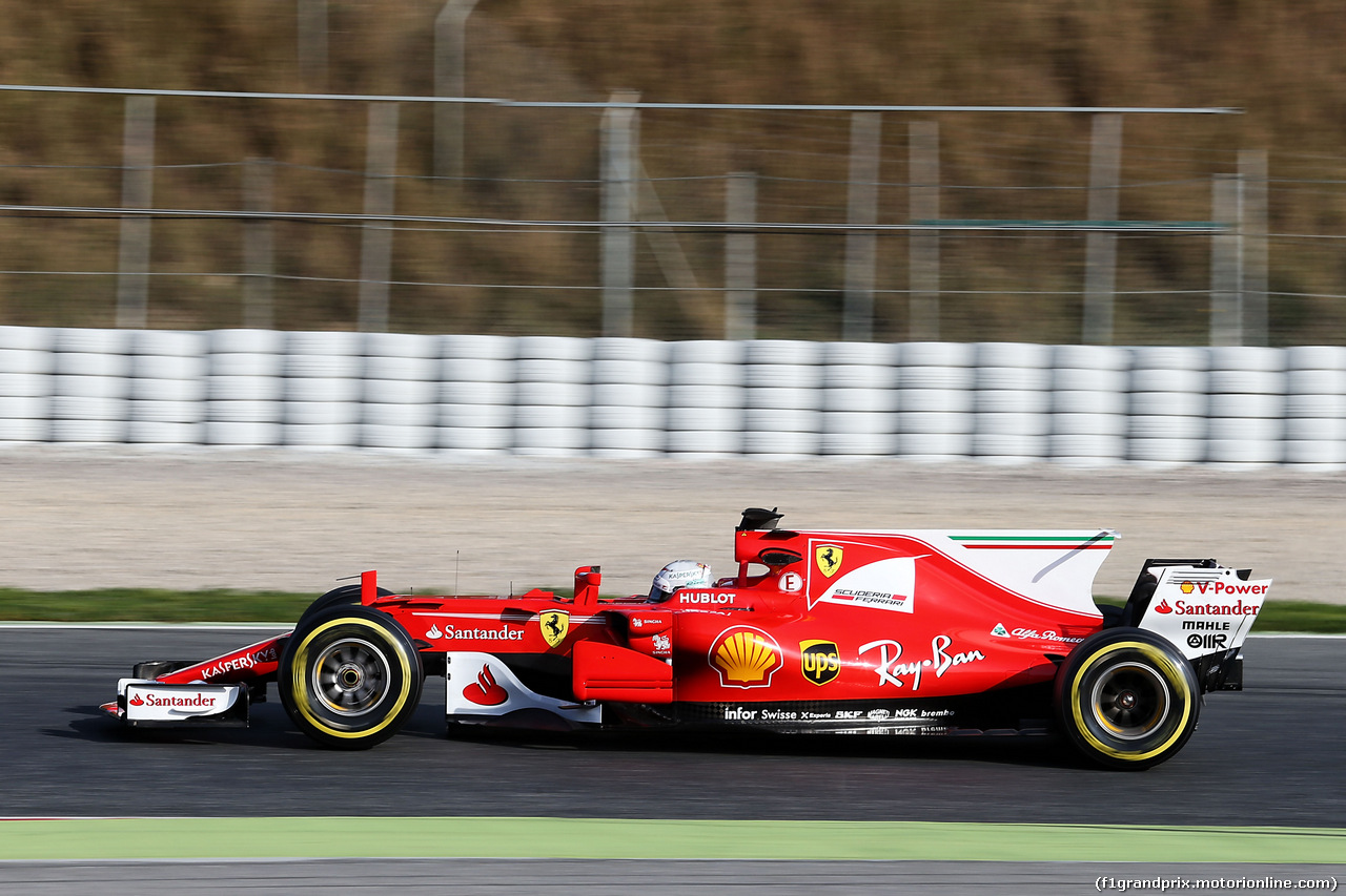 TEST F1 BARCELLONA 9 MARZO, Sebastian Vettel (GER) Ferrari SF70H.
09.03.2017.
