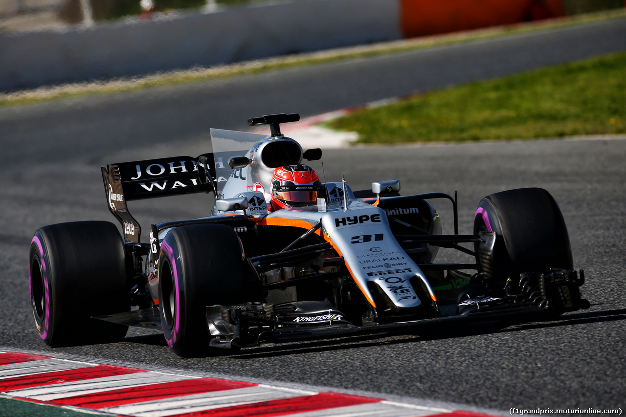 TEST F1 BARCELLONA 9 MARZO, Esteban Ocon (FRA) Sahara Force India F1 VJM10.
09.03.2017.