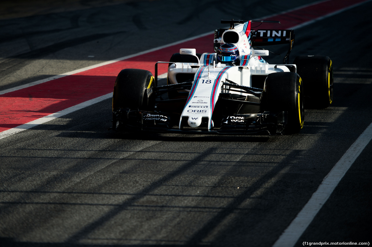TEST F1 BARCELLONA 9 MARZO, Lance Stroll (CDN) Williams FW40.
09.03.2017.