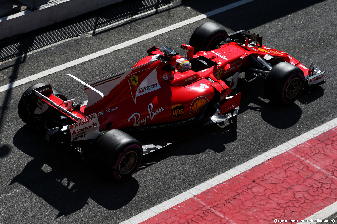 TEST F1 BARCELLONA 9 MARZO, Sebastian Vettel (GER) Ferrari SF70H.
09.03.2017.