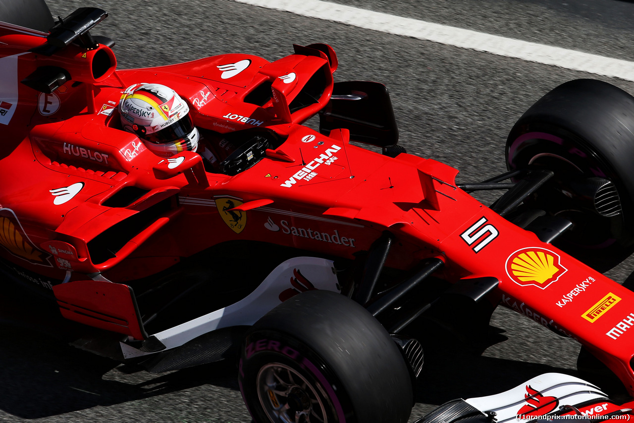 TEST F1 BARCELLONA 9 MARZO, Sebastian Vettel (GER) Ferrari SF70H.
09.03.2017.