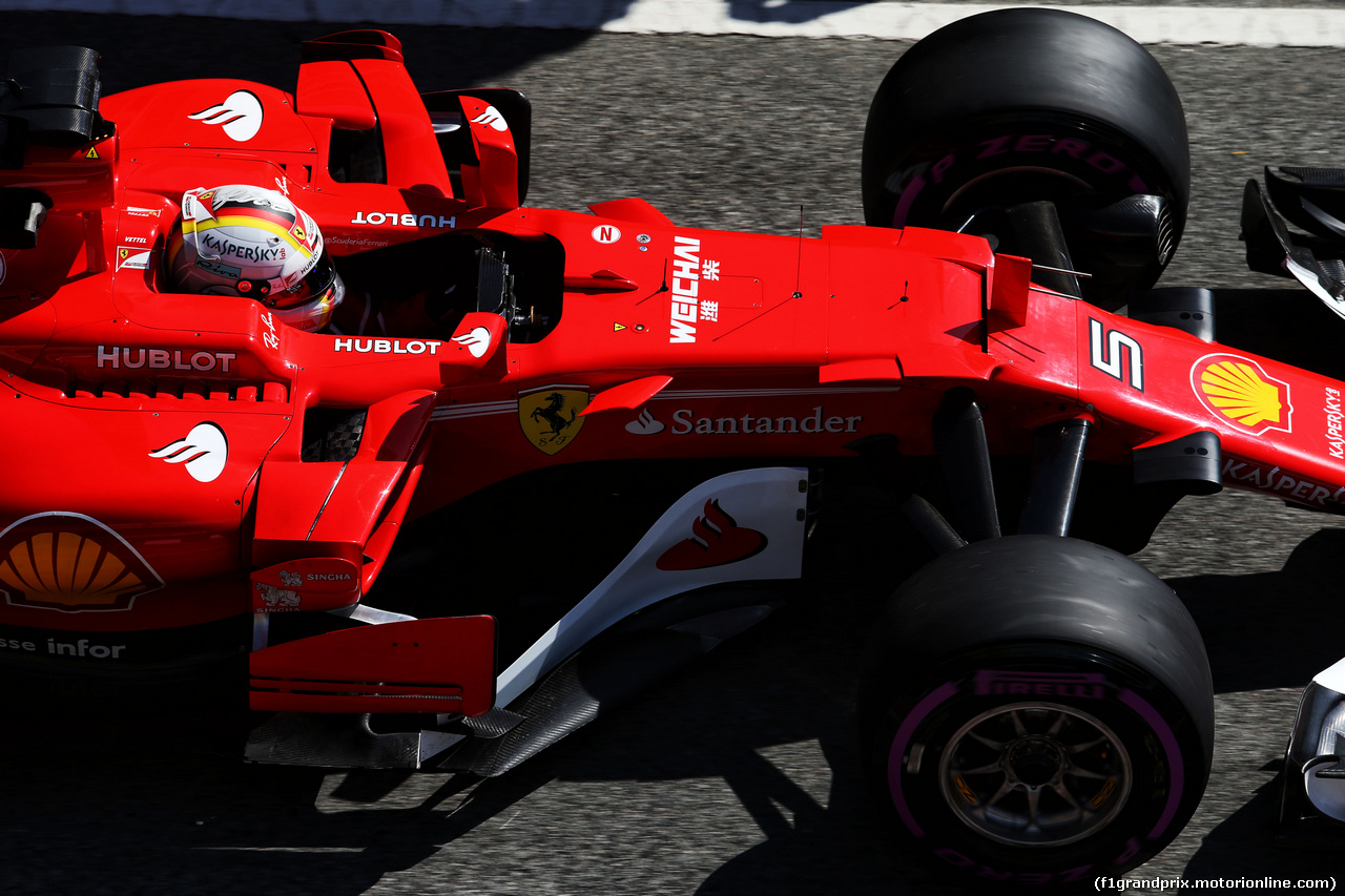 TEST F1 BARCELLONA 9 MARZO, Sebastian Vettel (GER) Ferrari SF70H.
09.03.2017.