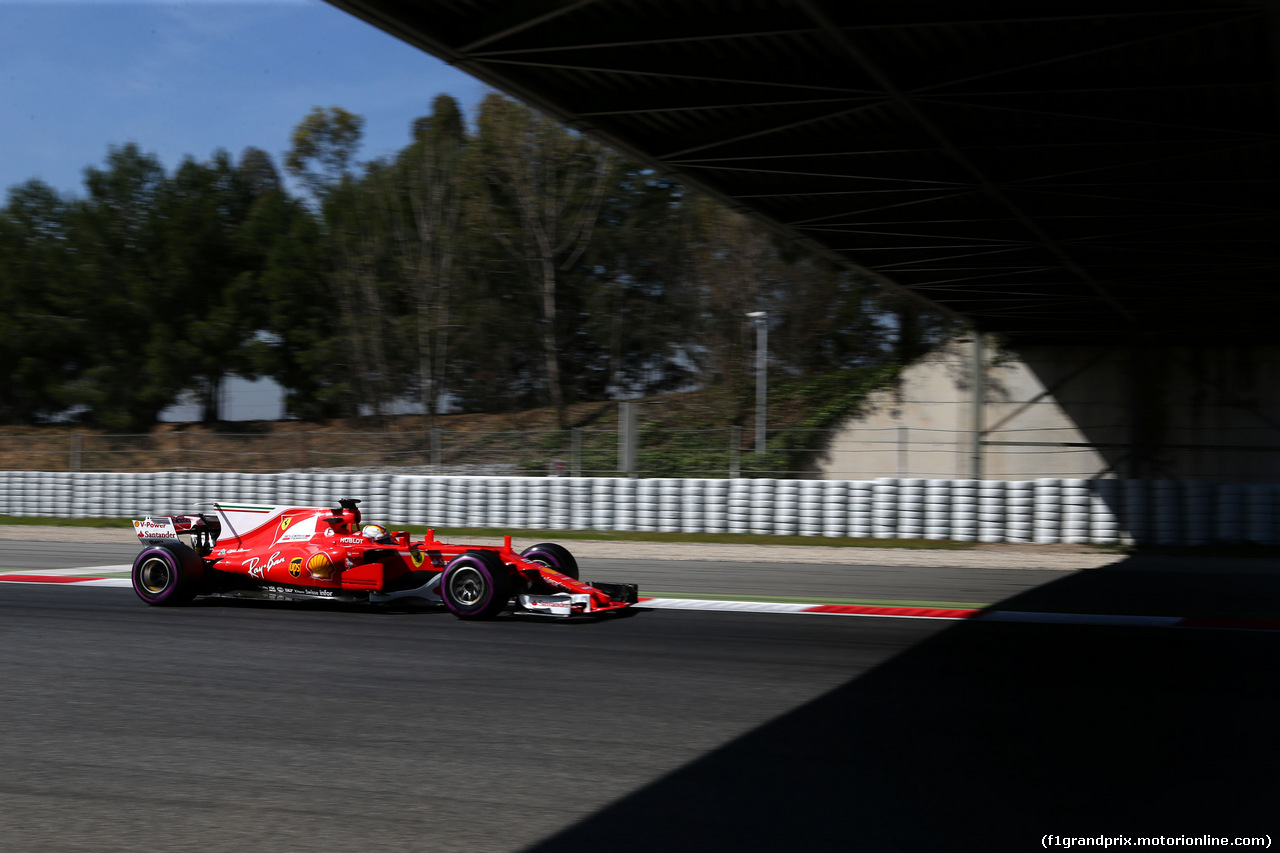 TEST F1 BARCELLONA 9 MARZO, Sebastian Vettel (GER) Ferrari SF70H.
09.03.2017.