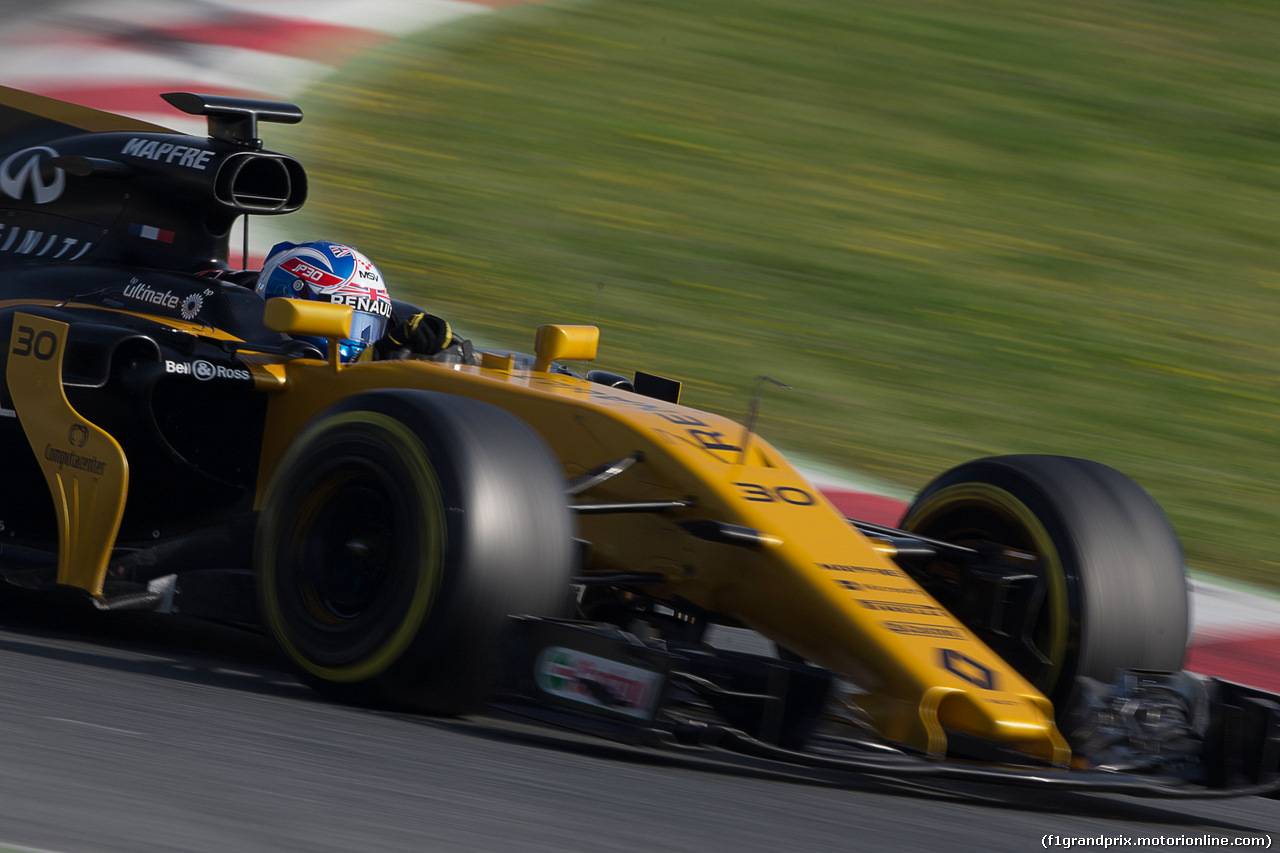 TEST F1 BARCELLONA 9 MARZO, Jolyon Palmer (GBR) Renault Sport F1 Team RS17.
09.03.2017.