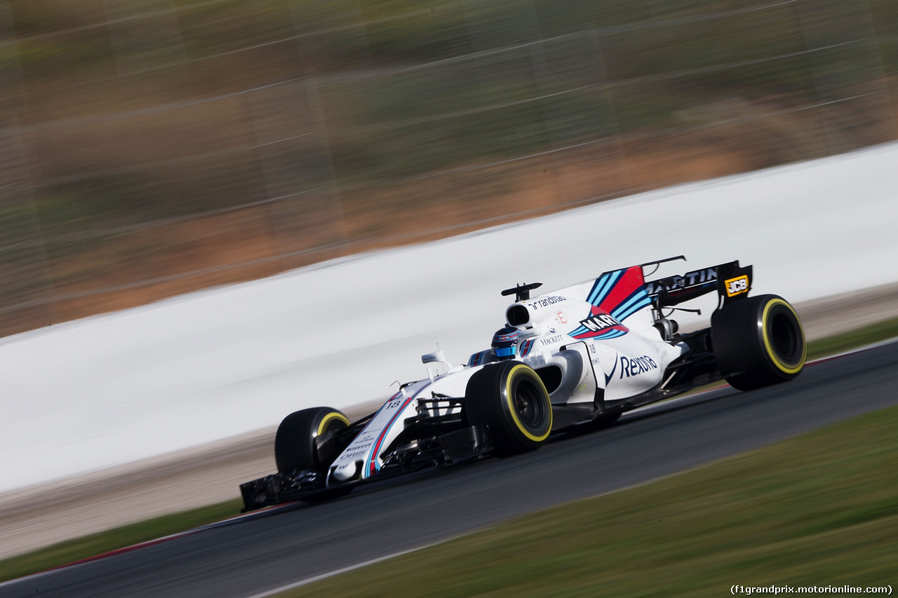 TEST F1 BARCELLONA 9 MARZO, Lance Stroll (CDN) Williams FW40.
09.03.2017.