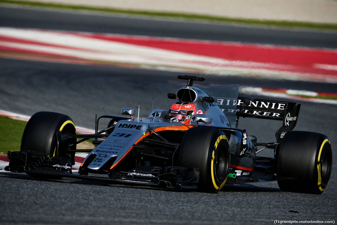 TEST F1 BARCELLONA 9 MARZO, Esteban Ocon (FRA) Sahara Force India F1 VJM10.
09.03.2017.