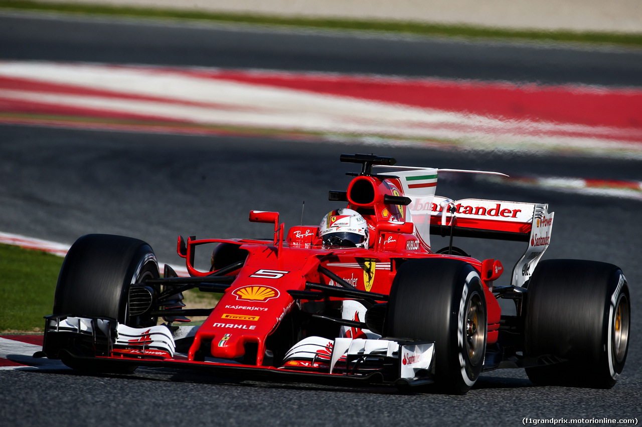 TEST F1 BARCELLONA 9 MARZO, Sebastian Vettel (GER) Ferrari SF70H.
09.03.2017.