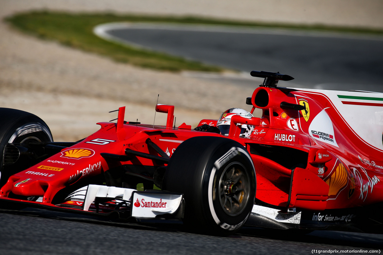 TEST F1 BARCELLONA 9 MARZO, Sebastian Vettel (GER) Ferrari SF70H.
09.03.2017.