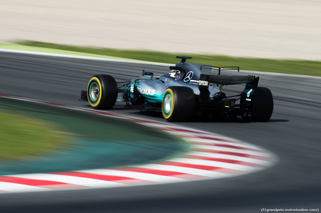 TEST F1 BARCELLONA 9 MARZO, Valtteri Bottas (FIN) Mercedes AMG F1 W08.
09.03.2017.