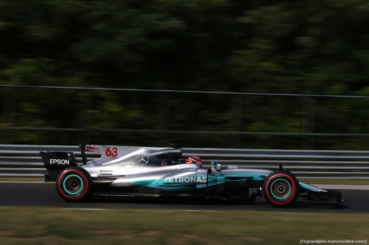 TEST F1 BUDAPEST 01 AGOSTO, George Russell (GBR) Mercedes AMG F1 W08 Test Driver.
01.08.2017.